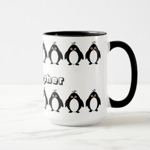 Penguin-design Mugg