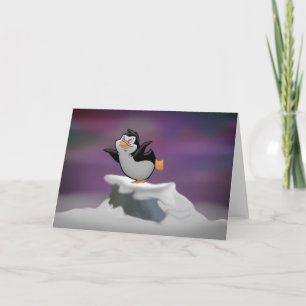 Penguin Dreaming Greeting Card (tomt invändigt) Kort