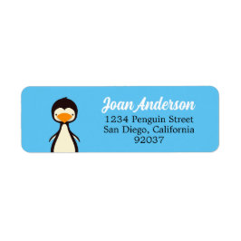 Penguin-etikett Returadress Etikett