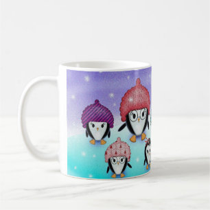 Penguin Familj Holiday Mugg