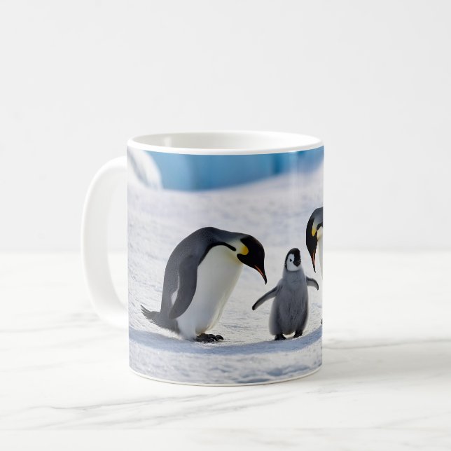 Penguin-familjekaffe Mugg (Framsida vänster)