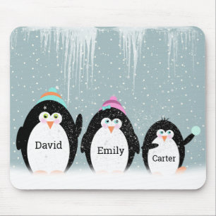 Penguin-familjen i Snö-musslan Musmatta