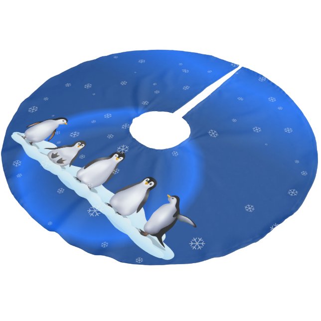 Penguin-familjen Julgransmatta Borstad Polyester (Vinklad)