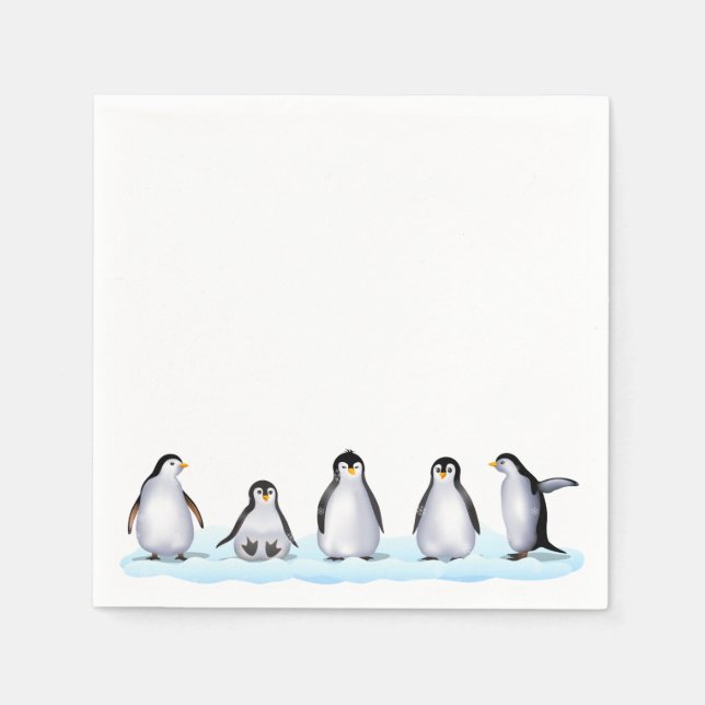 Penguin-familjen Pappersservett (Framsidan)