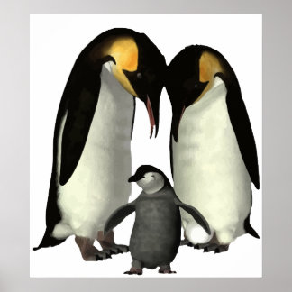 Penguin-familjen Poster