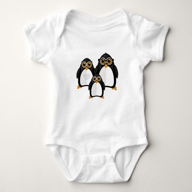 Penguin-familjen T Shirt (Framsida)