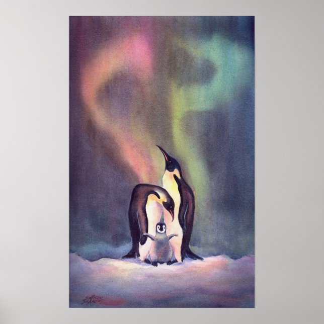 PENGUIN FAMILY by SHARON SHARPE Poster (Framsidan)