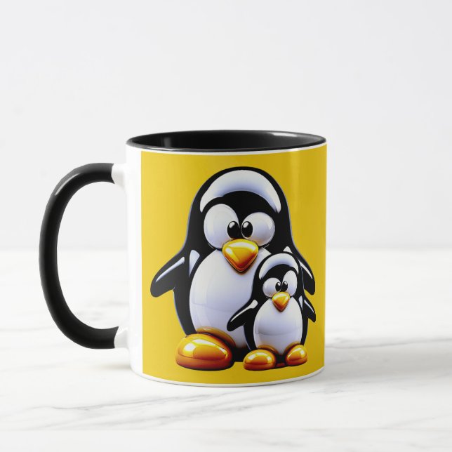 Penguin Family Travel Mugg (Vänster)