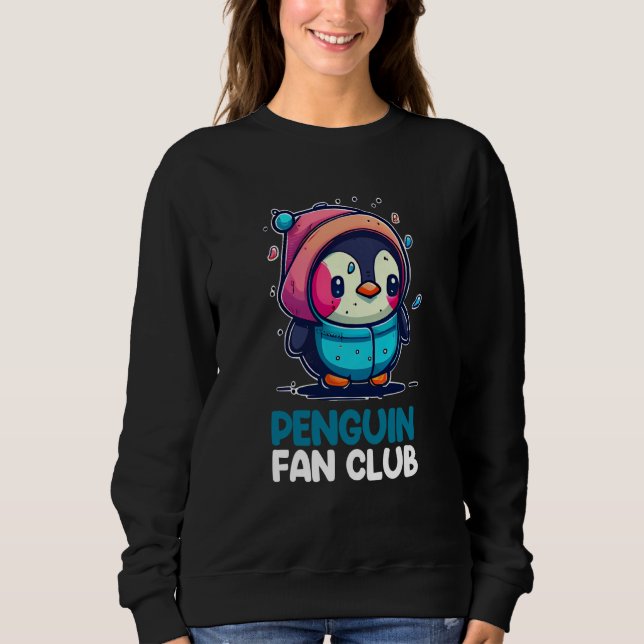 Penguin Fan Club Penguin Kids Boys Girls T Shirt (Framsida)
