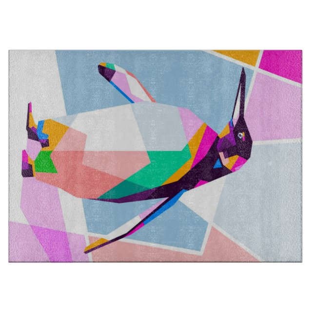 Penguin Färg Geometric | Art Gift (Framsidan)