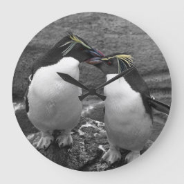 Penguin Färgsprak Stor Klocka