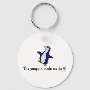 Penguin fick mig att göra det! nyckelring