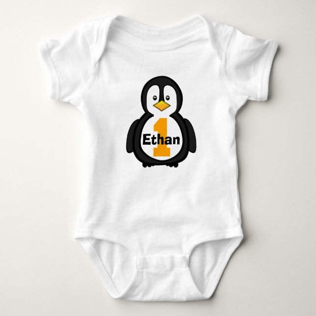 Penguin First Birthday Shirt T (Framsida)