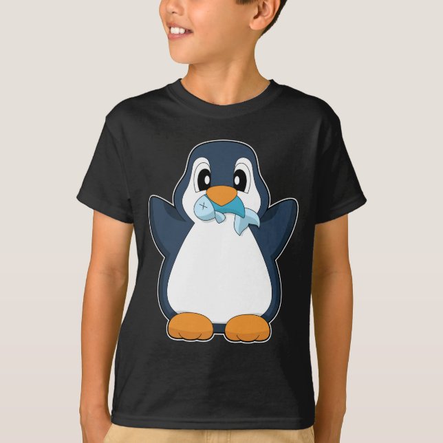 Penguin Fish T Shirt (Framsida)