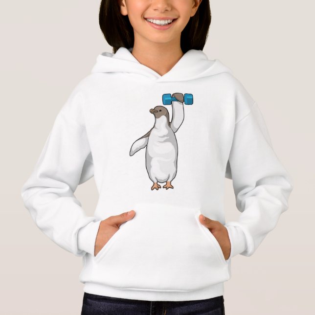 Penguin Fitness Dumbbell T Shirt (Framsida)