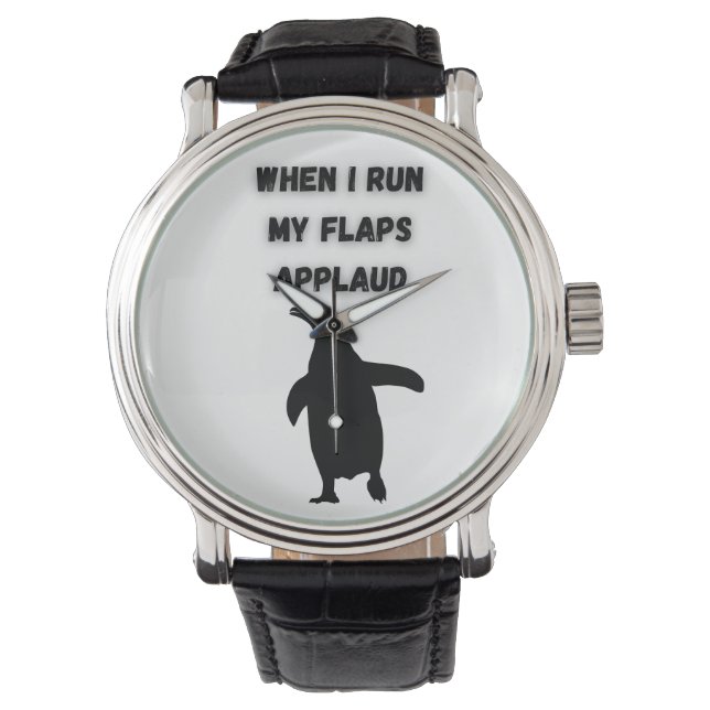 penguin flaps applaud inappropriate embarrassing armbandsur (Framsida)