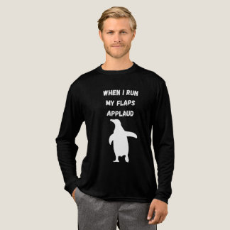 penguin flaps applaud inappropriate embarrassing t shirt