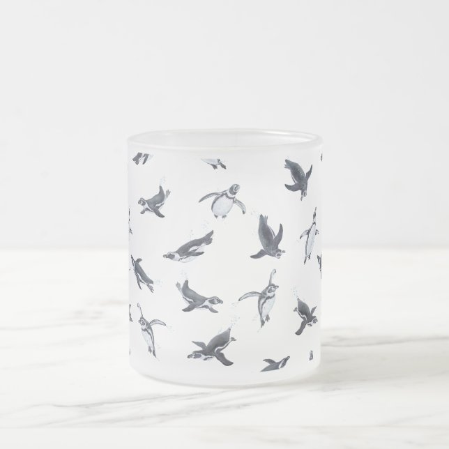 Penguin Flight Squad | Ocean Art Design Frostad Glasmugg (Center)