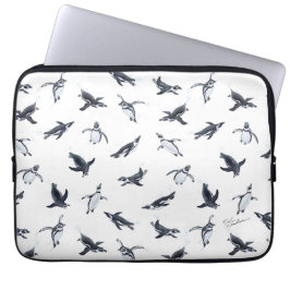 Penguin Flight Squad | Ocean Art Design Laptop Fodral