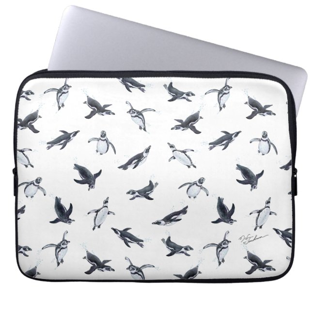 Penguin Flight Squad | Ocean Art Design Laptop Fodral (Framsidan)