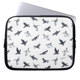 Penguin Flight Squad | Ocean Art Design Laptop Fodral