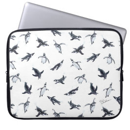 Penguin Flight Squad | Ocean Art Design Laptop Fodral