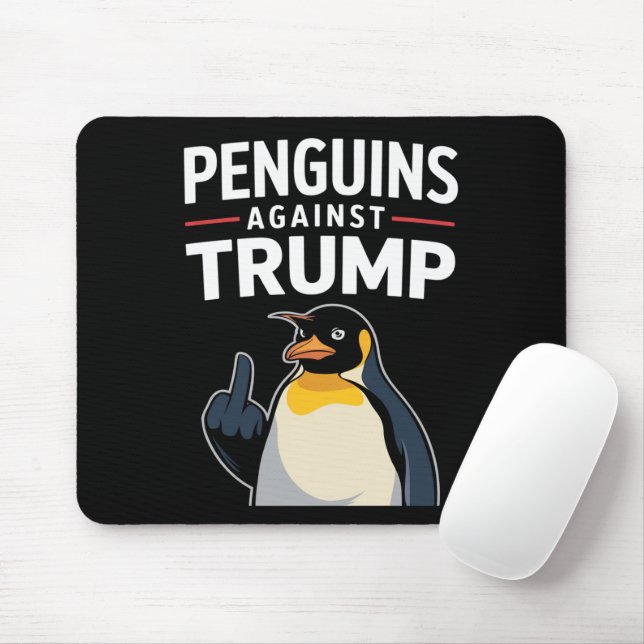 Penguin Flippers up motsätter sig trumpbildning Musmatta (Med mus)