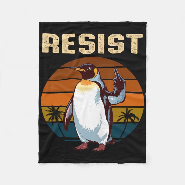 Penguin Flippers up resistny Penguins mot Fleecefilt (Framsidan)