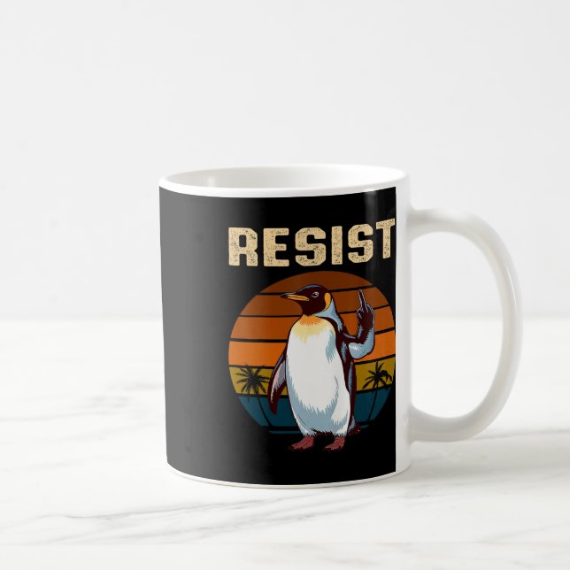Penguin Flippers up resistny Penguins mot Kaffemugg (Höger)