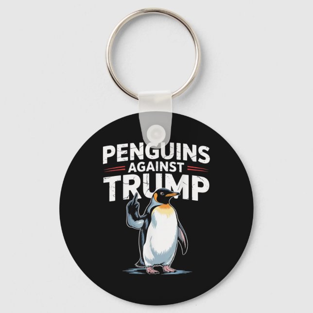 Penguin Flippers up resistny Penguins mot Nyckelring (Framsida)
