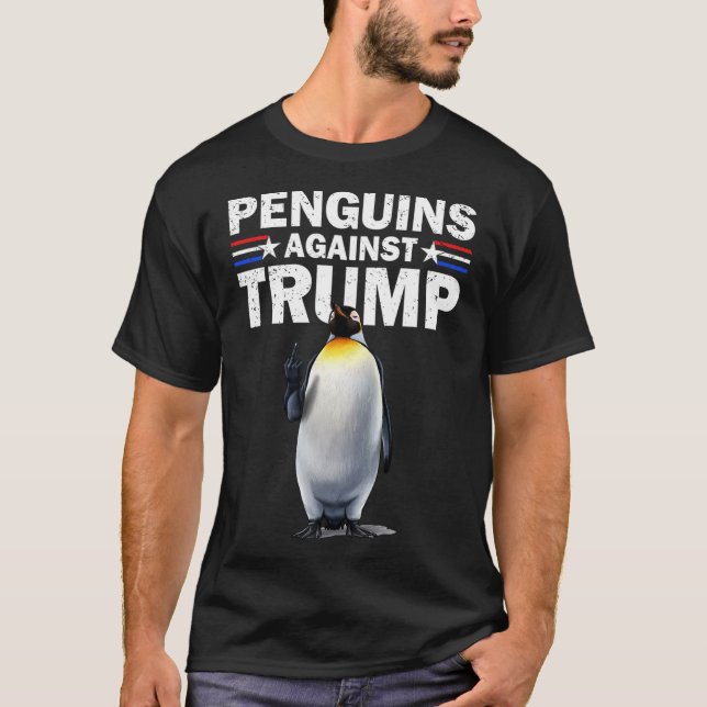Penguin Flippers up resistny Penguins mot T Shirt (Framsida)