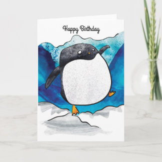 Penguin-födelsedagskort Kort