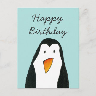 Penguin-födelsedagskort Vykort