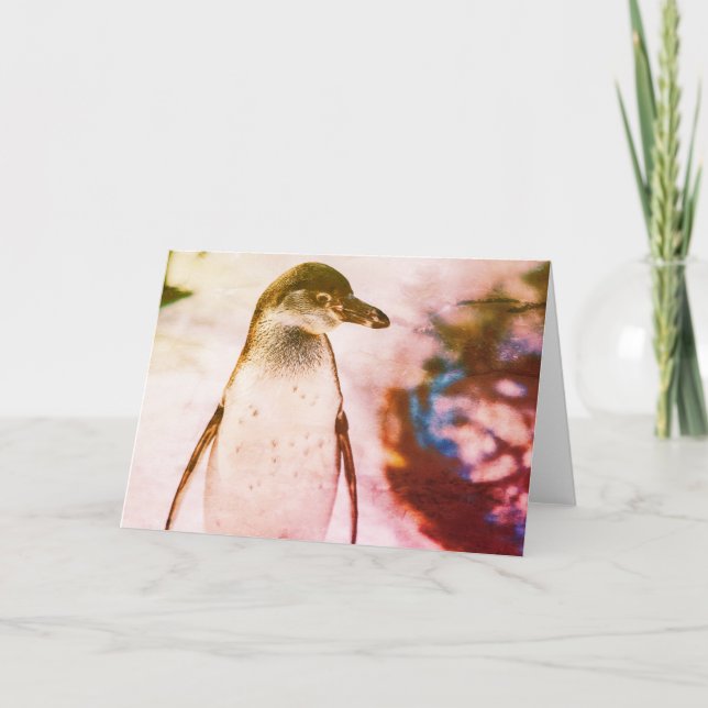PENGUIN FOLDED NOTECARD ANTECKNINGSKORT (Framsida)