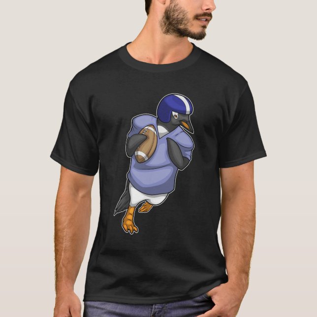 Penguin Football Sports T Shirt (Framsida)