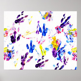 penguin-fotavtryck poster