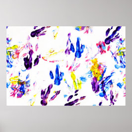 penguin-fotavtryck poster