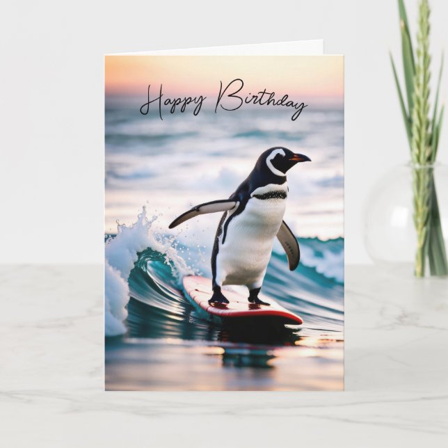 Penguin från födelsedagen kort (Framsida)