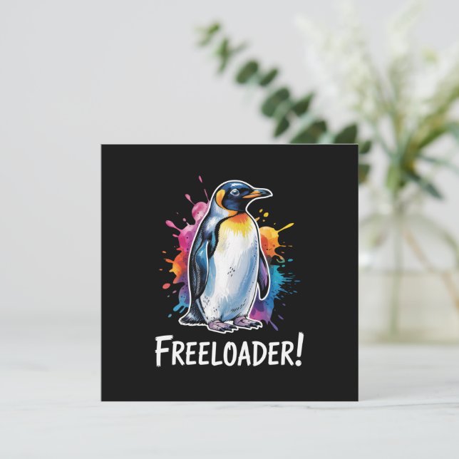 Penguin Freeloader ResistPolitik Inbjudningar (Stående Fram)