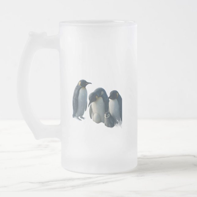 Penguin frosted glass beer product description frostat ölglas (Vänster)