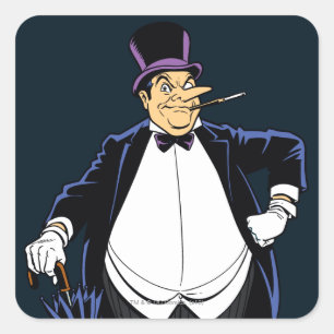 Penguin Fyrkantigt Klistermärke