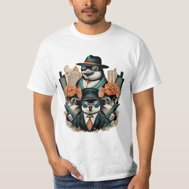 Penguin Gangsters T Shirt (Framsida)