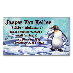 Penguin-gåvor och tillbehör visitkortmagnet