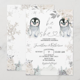 Penguin Gender visar att han eller hon vinter Snöf Inbjudningar