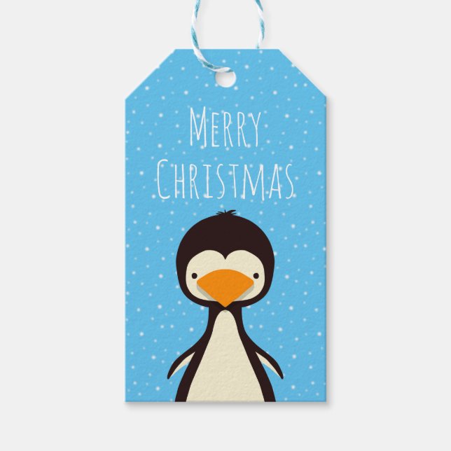 Penguin Gift Märkres Presentetikett (Framsidan)