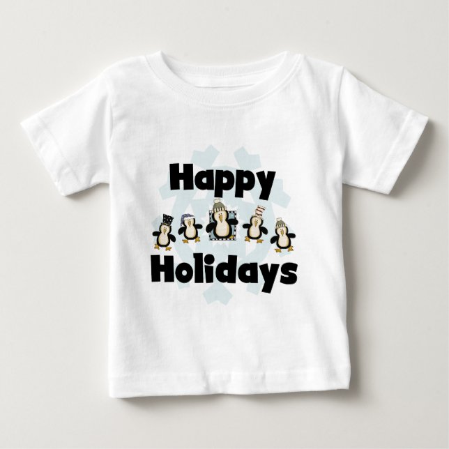 Penguin Glad helg Tshirts och gåvor (Framsida)