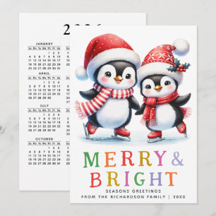 Penguin God Jul - Nyhet och ljus Julkort