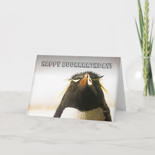 Penguin Grattis på födelsedagen-kort Kort (Framsida)