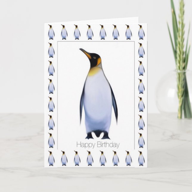 Penguin Grattis på födelsedagen-kort Kort (Framsida)