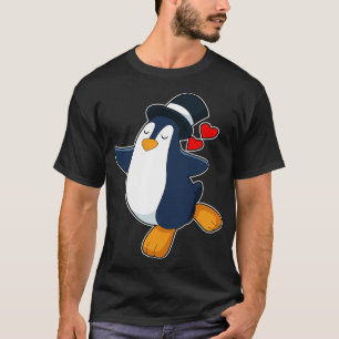 Penguin Groom Cylinder Bröllop T Shirt